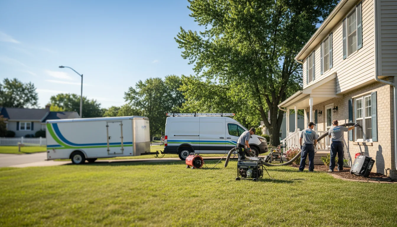 Flooded Basement Restoration And Cleanup With Repair in Litchfield, OH near me